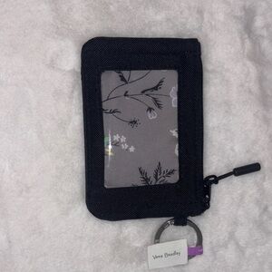 Vera Bradley Black and Gray Floral Card Holder